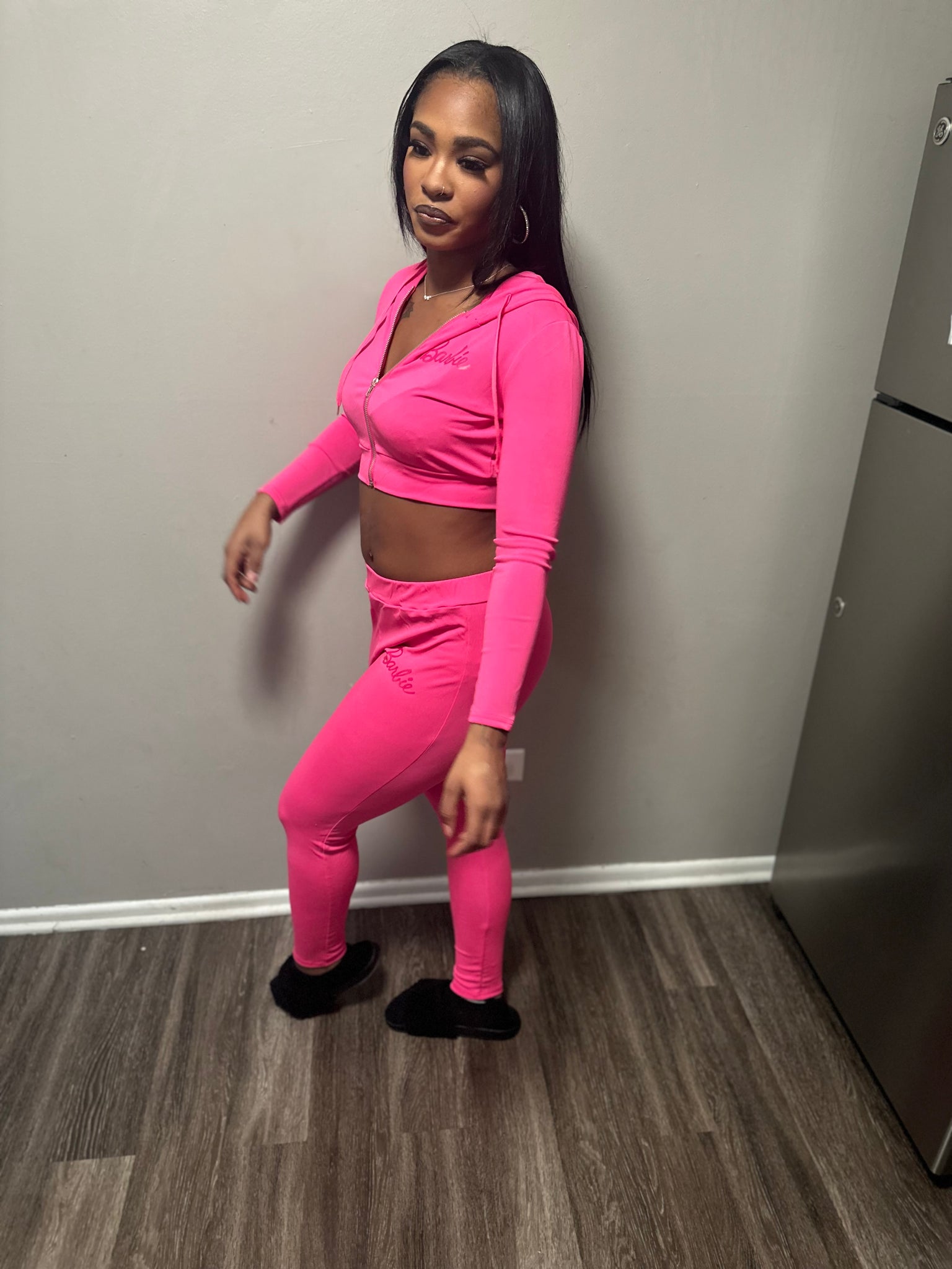 Pink Barbie Track Suit